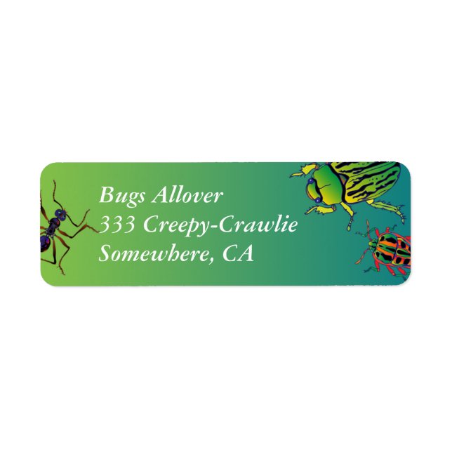'Bugs' Return Address Label (Front)