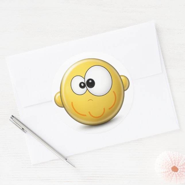 BUGSY Classic Round Sticker (Envelope)