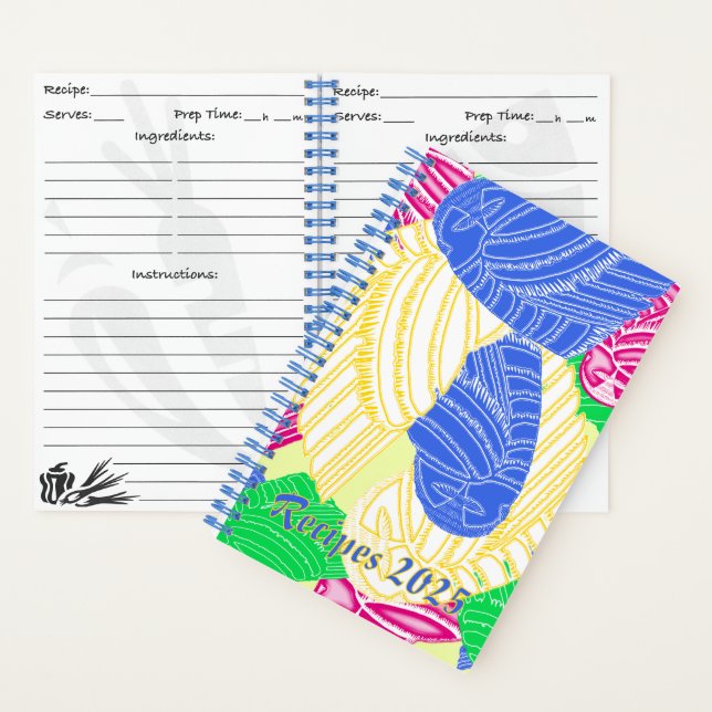 BUHO HELADO recipe notebook (Inside)