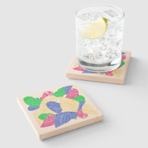 BUHO HELADO stone coaster