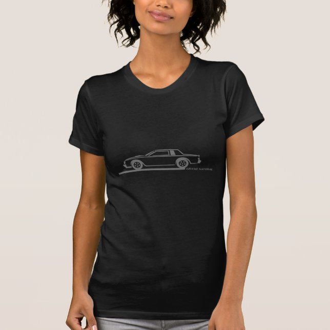 Buick Grand National Grey Car T-Shirt (Front)