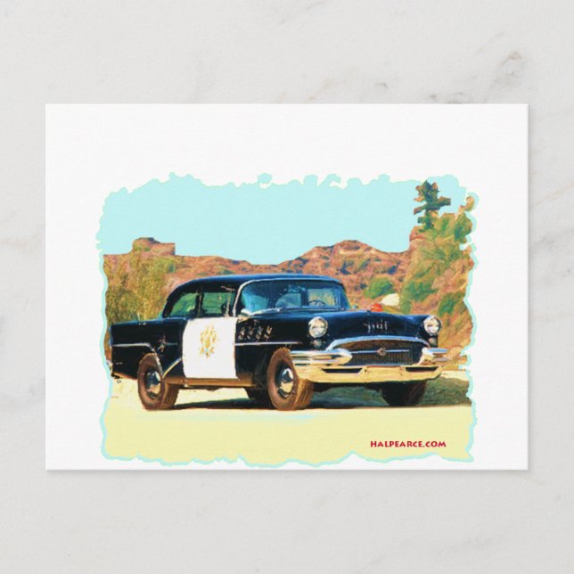 Buick Hwy Patrol Postcard (Front)