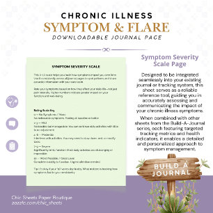 Build-A-Journal Chronic Illness Symptoms & Flares Poster
