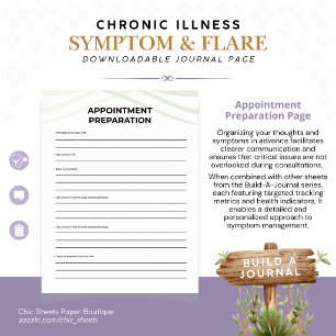 Build-A-Journal Chronic Illness Symptoms & Flares Poster
