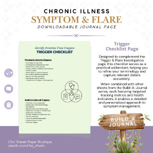 Build-A-Journal Chronic Illness Symptoms & Flares Poster