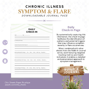 Build-A-Journal Chronic Illness Symptoms & Flares Poster