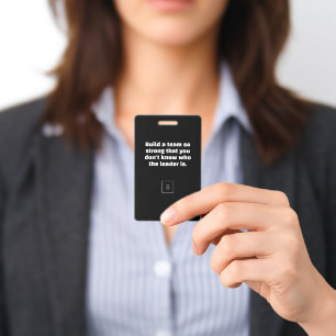 Build A Team Customisable ID Badge