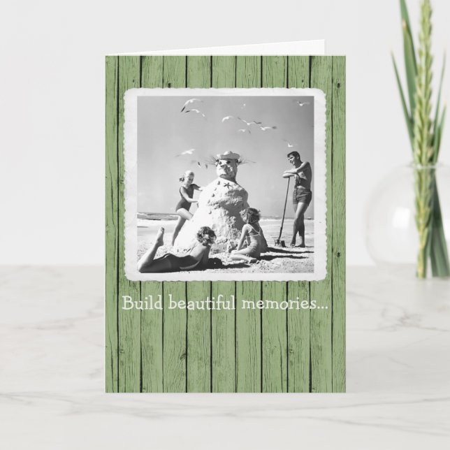 Build Beautiful Memories Christmas Holiday Card (Front)