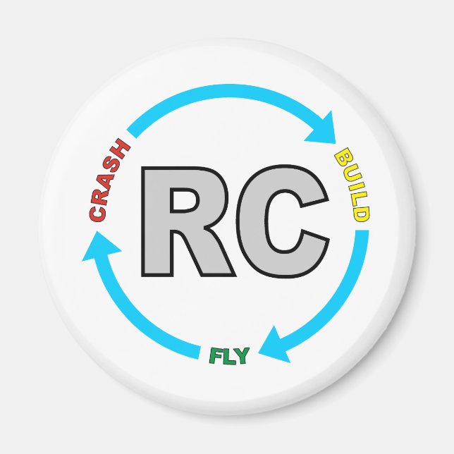 Build Crash Fly RC Magnet (Front)