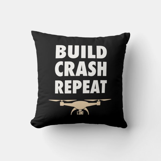 Build Crash Repeat Drone Cushion (Front)
