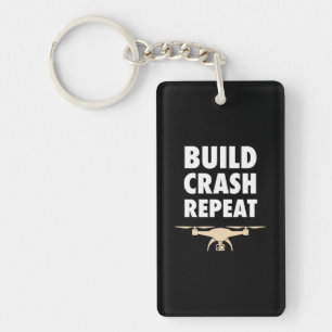 Build Crash Repeat Drone Key Ring