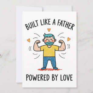 Build Like a Father, Powered By Love Father's Day Invitation