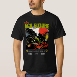 Build Our Eco Future – Solarpunk Streetwear Design T-Shirt