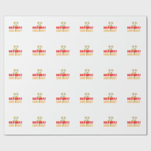 Build Quietly Shine Loudly – Motivational Success Wrapping Paper