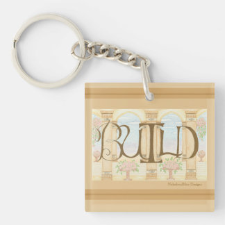 BUILD Square Keychain