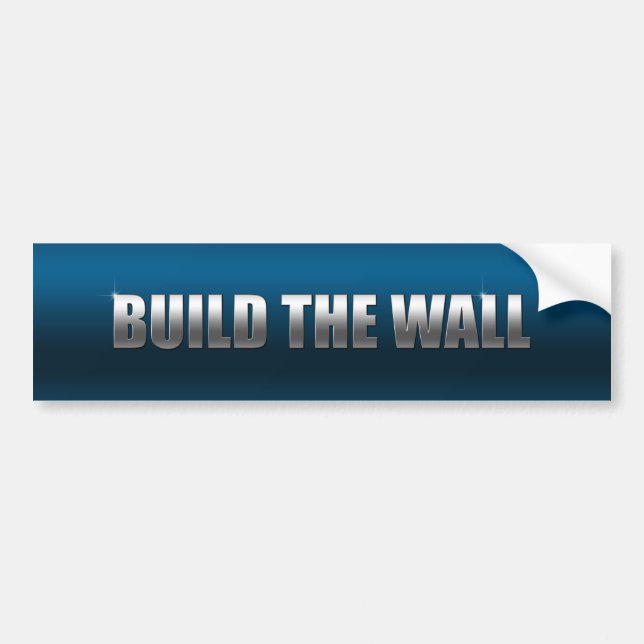 Build The Wall Bumper Sticker (Front)