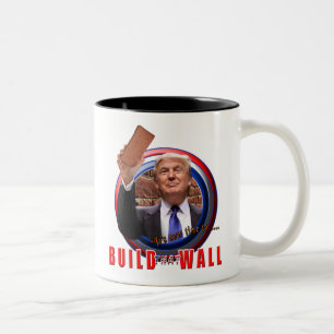 Build the Wall  President Donald Trump Coffee Cup