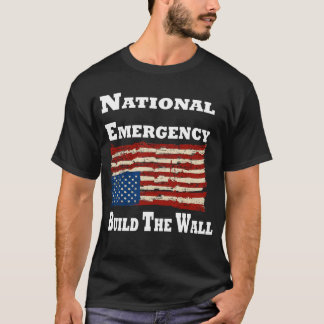 Build The Wall T-shirt--National Emergency T-Shirt