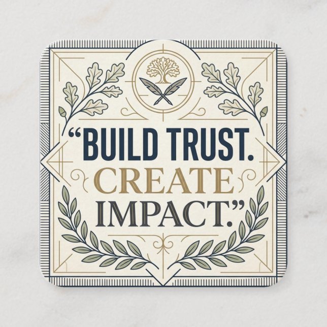 Build Trust Business Card (Front)