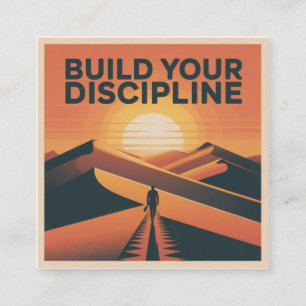 Build Your Discipline Square Business Card