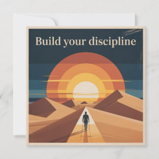 Build Your Discipline Thank You Card