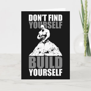 Build Yourself - Bodybuilding Workout Motivational Card