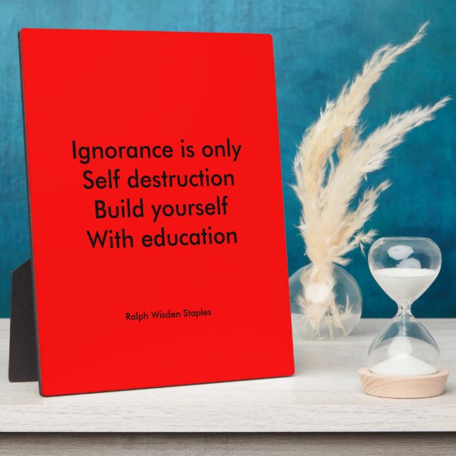 Build yourself plaque (Side)