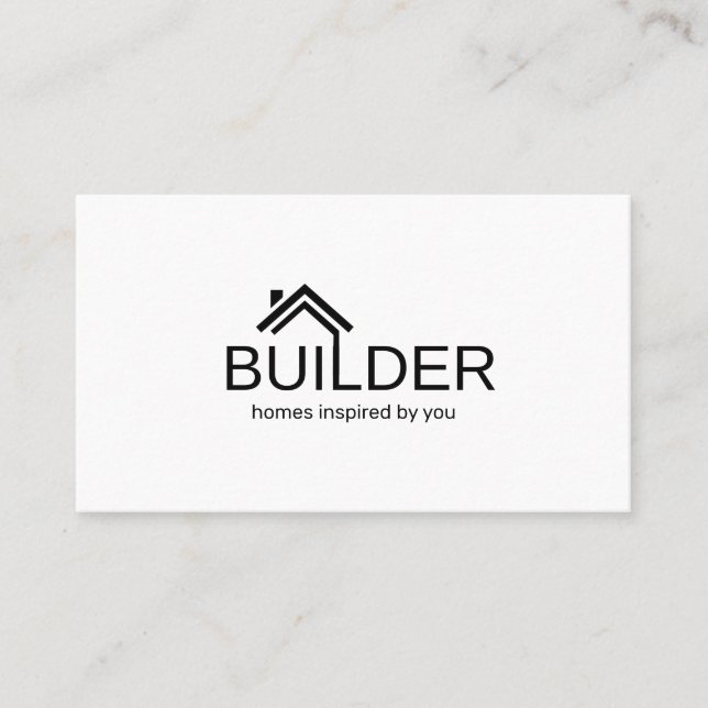  Builder Architect Interior Designer  Business Card (Front)