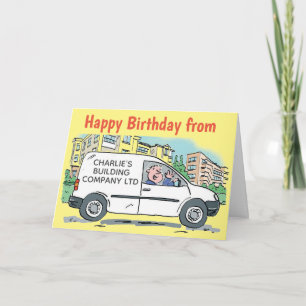 Builder Business with Name on Company Van Card