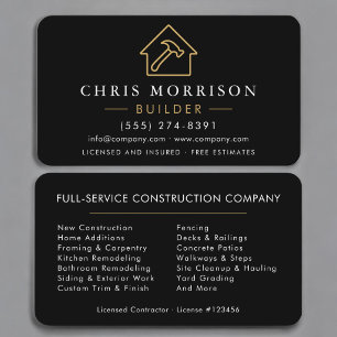 Builder Construction  Business Card