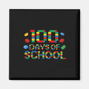 Builder Fun Blocks 100th Day Of School For Boys Magnet