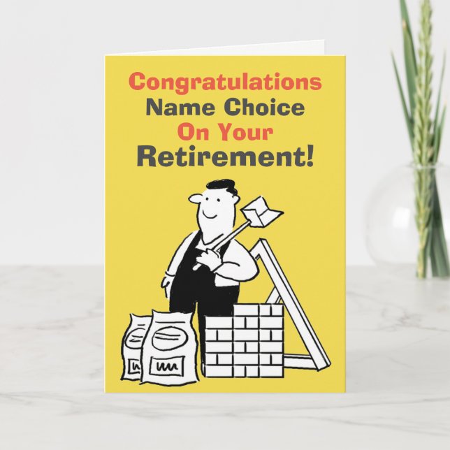 Builder Retirement Card (Front)