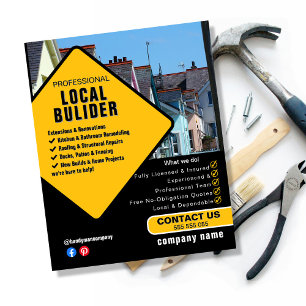 Builder Services Flyer Template Construction &