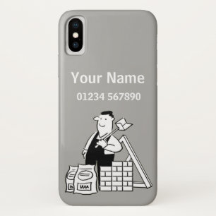 Builder Theme Cartoon iPhone X Case