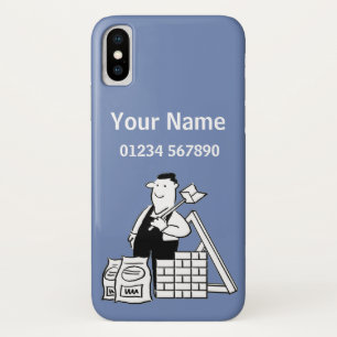 Builder Theme Cartoon iPhone X Case