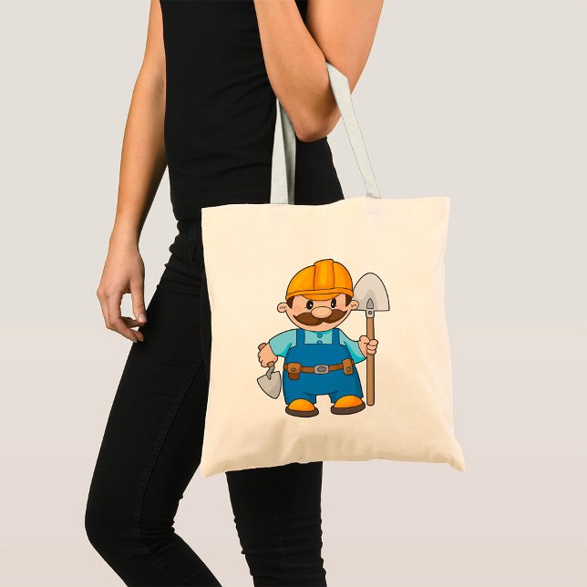Builder With A Shovel Tote Bag (Creator Uploaded)