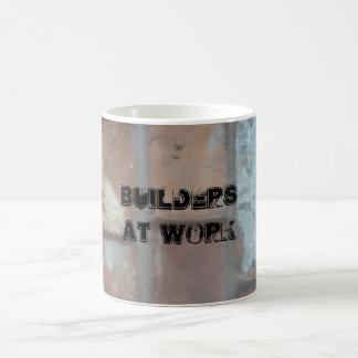 Builders at work mug