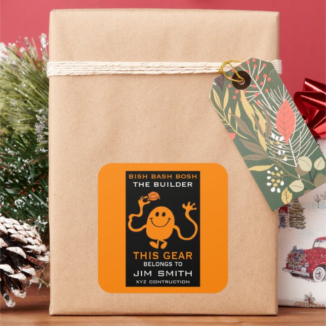 Builders Bag Square Sticker (Holiday)