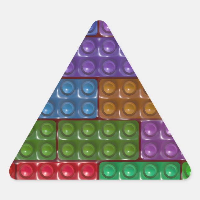 Builder's Bricks - Rainbow Triangle Sticker (Front)