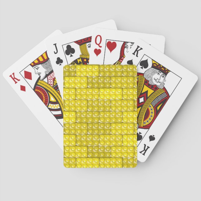 Builder's Bricks - Yellow Playing Cards (Back)
