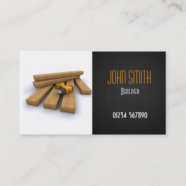 Builders/Construction Business Card (Front)