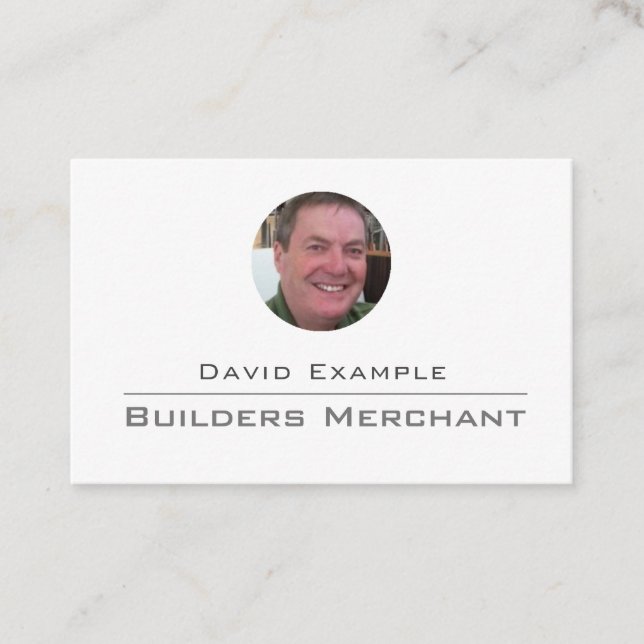 Builders Merchant Business Card (Front)