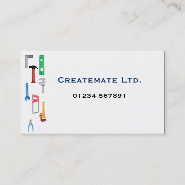 Builders 'Tools' Business Card (Front)