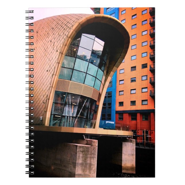 Building , above the water notebook (Front)