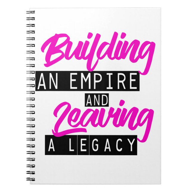 BUILDING AN EMPIRE NOTEBOOK (Front)