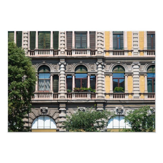 Building Art in Milano Photo Print (Front)