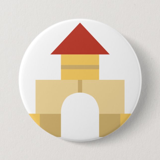 building blocks 7.5 cm round badge (Front)