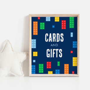 Building Blocks Birthday Cards and Gifts Sign
