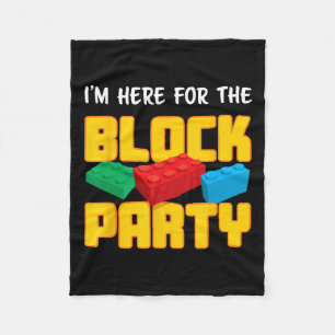 Building Blocks Block Party Pre-k Men Women Kids Fleece Blanket