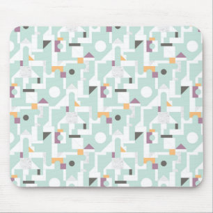 Building Blocks - blue Mouse Pad